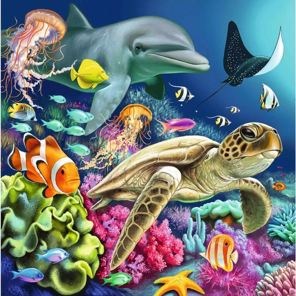 Ravensburger - Puzzle unter Wasser 3x49p