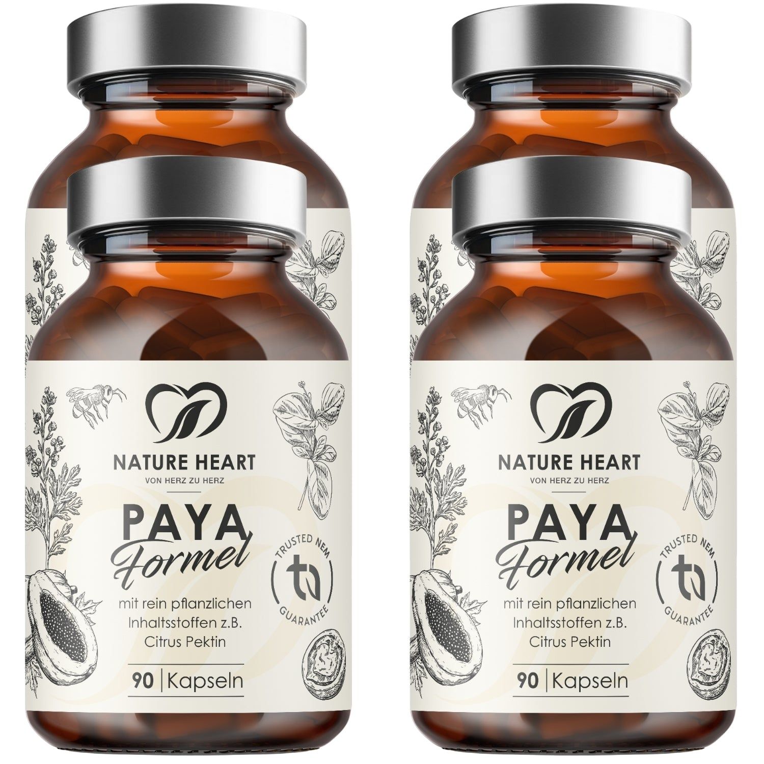 Nature Heart Paya Formel | limitiert 4x90 St Kapseln