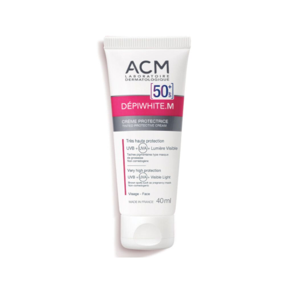 ACM DÉPIWHITE.M Schutzcreme SPF 50+, 40ml Tube.