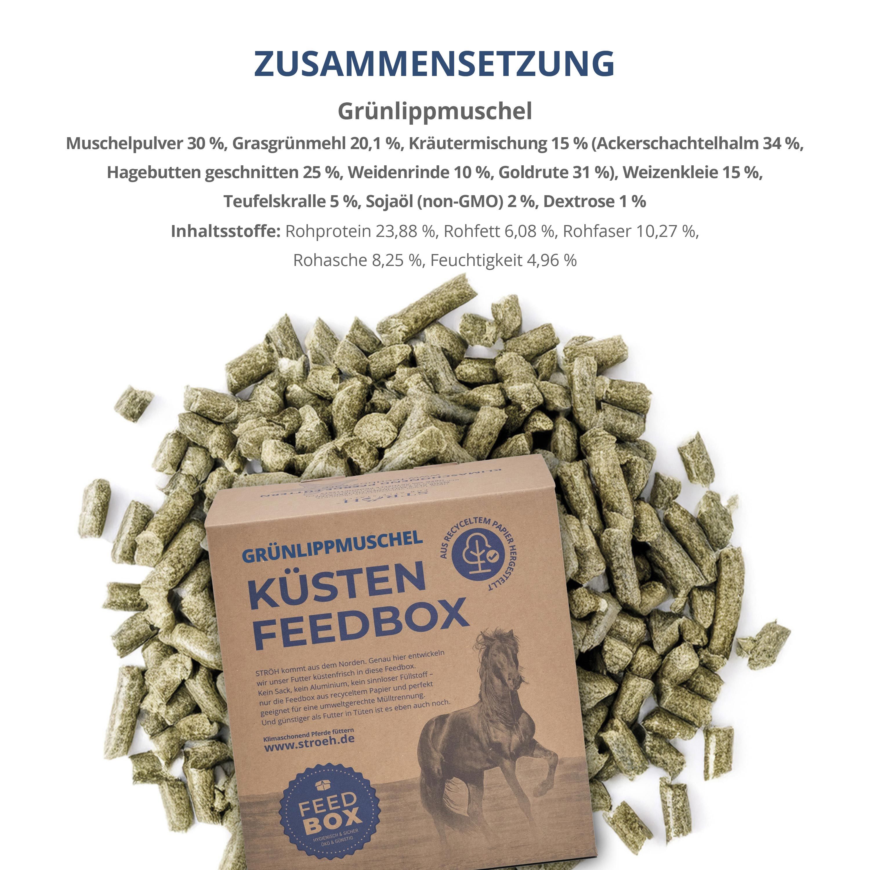 STRÖH Grünlippmuschel veredelt  Feedbox