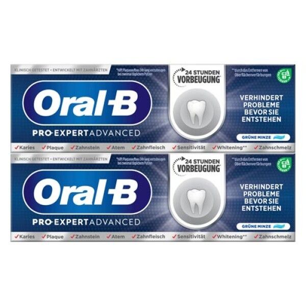 Oral-B Pro-Expert Advanced Zahncreme 2x75 ml  Zahnpasta