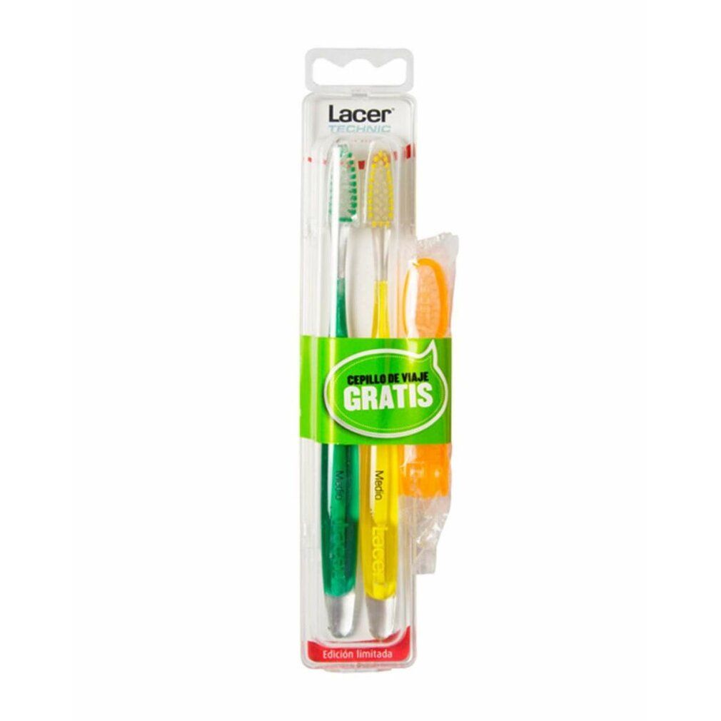Lacer Medium Double Brush Reisebürste