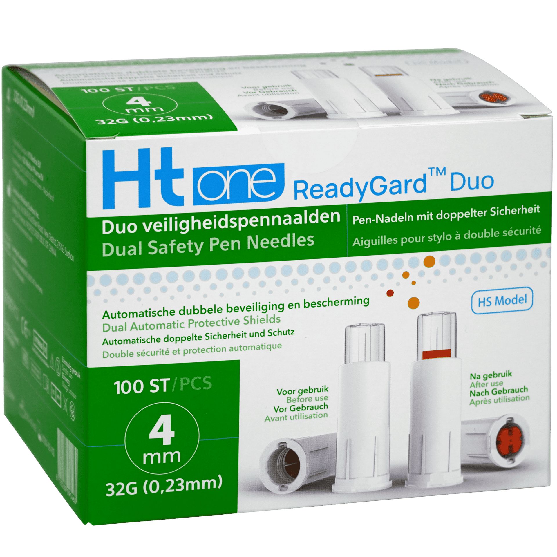 HT One ReadyGard Duo - ago di sicurezza 32G 4 mm - 100 pezzi