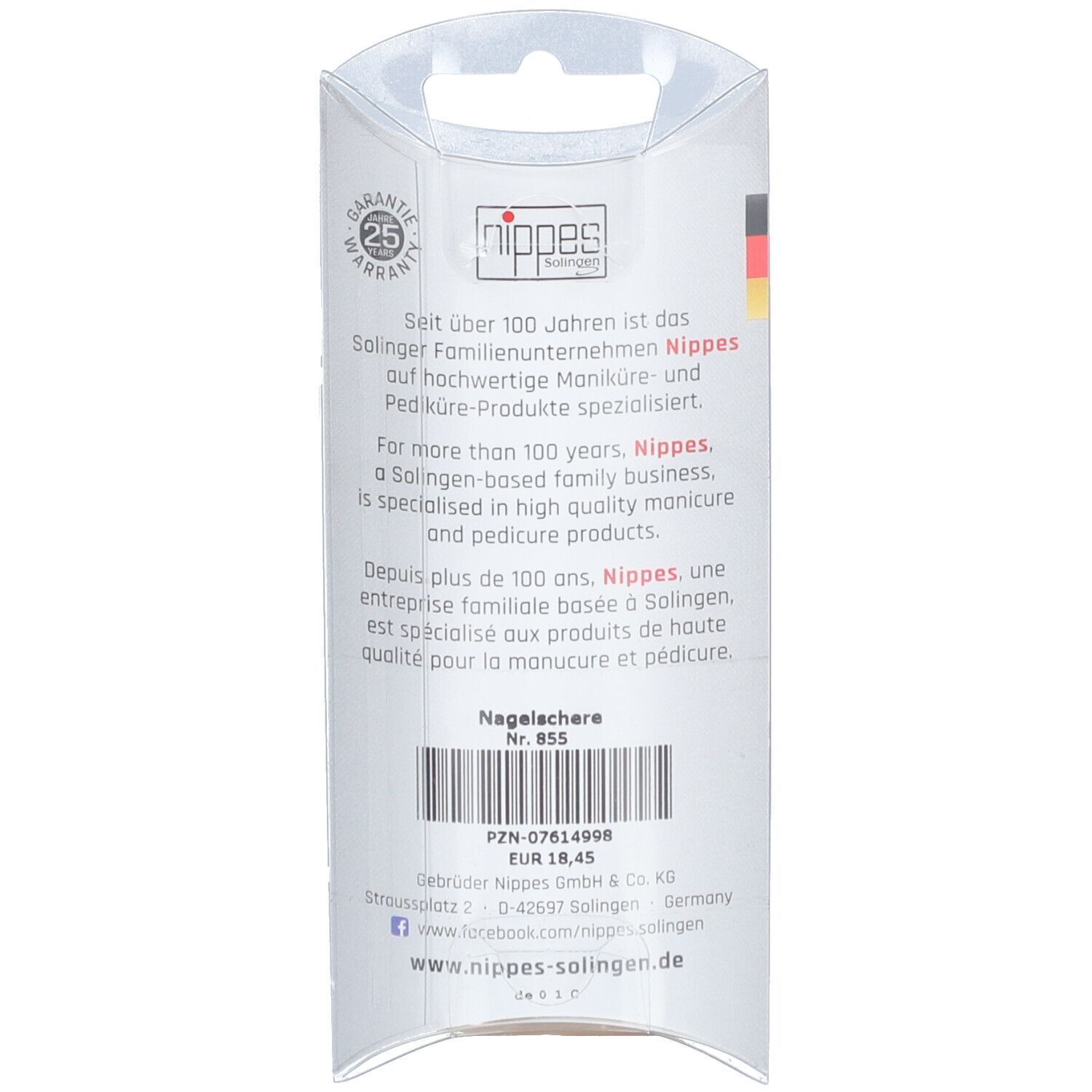 Nippes 855 Gold Nagelschere