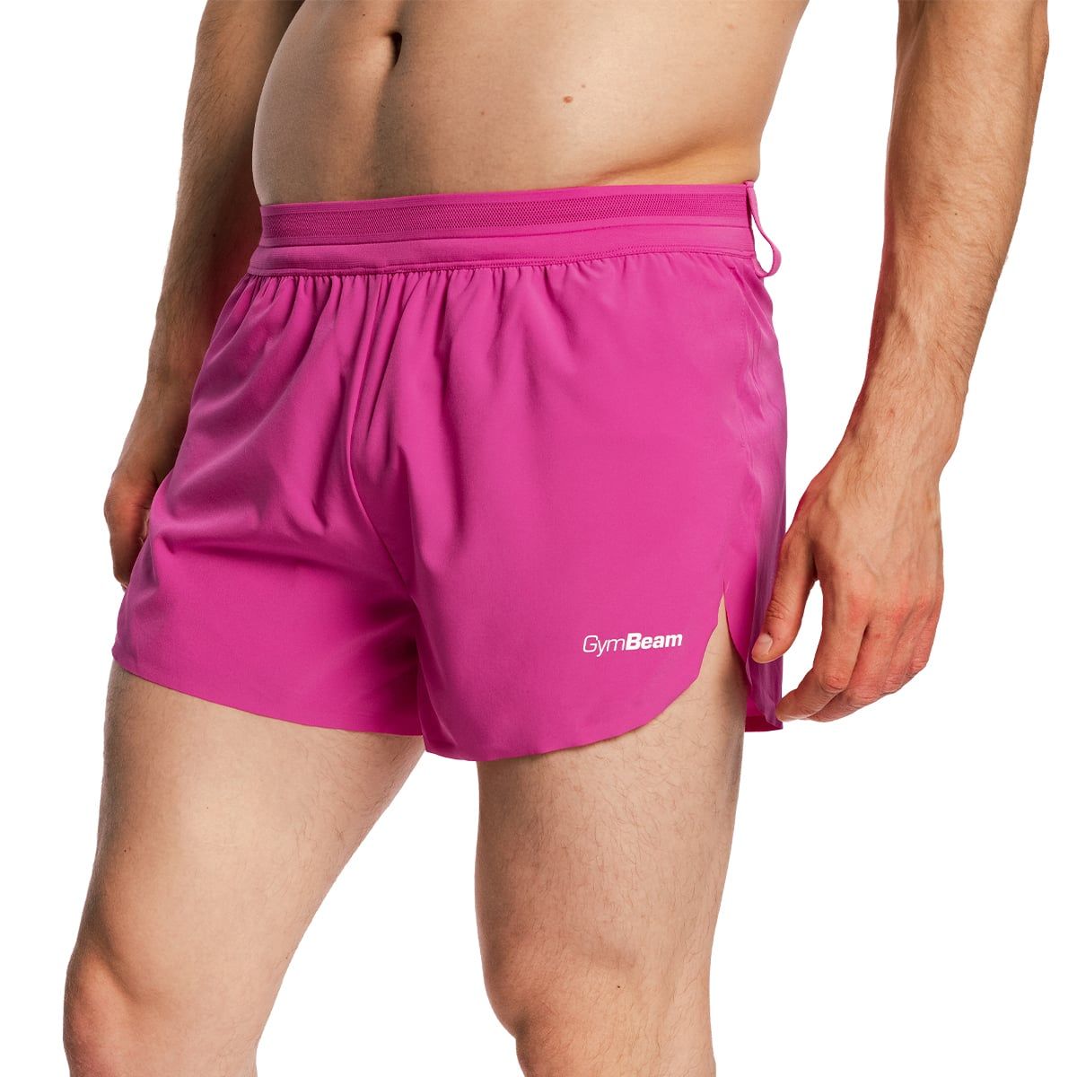 GymBeam Shorts Herren regular mit Gummizug, Taschen, Pulse X Lila