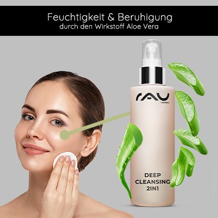RAU Cosmetics Deep Cleansing 2in1 Reinigung und Tonic in einem gegen Pickel & Mitesser