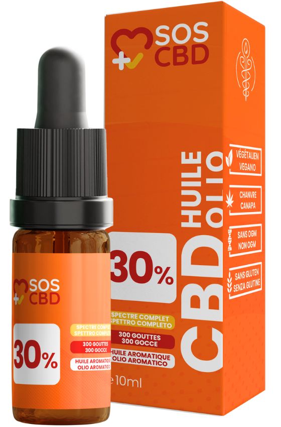 Olio Cannabis SOS CBD® con CBD a spettro completo al 30% - 10 ml 300 g