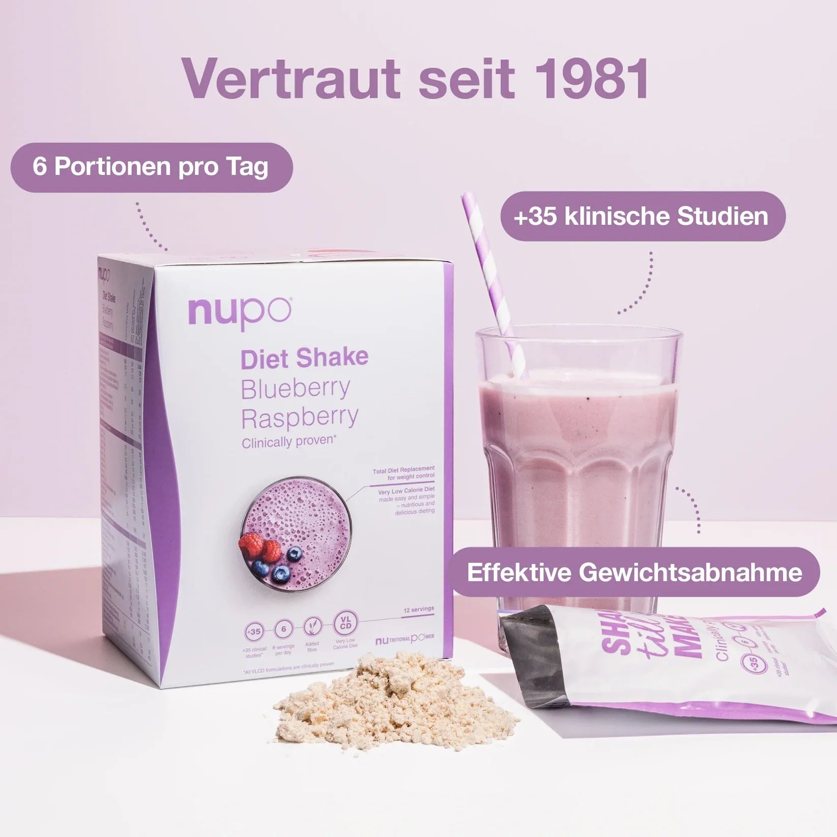 Diet Shake Blueberry Raspberry