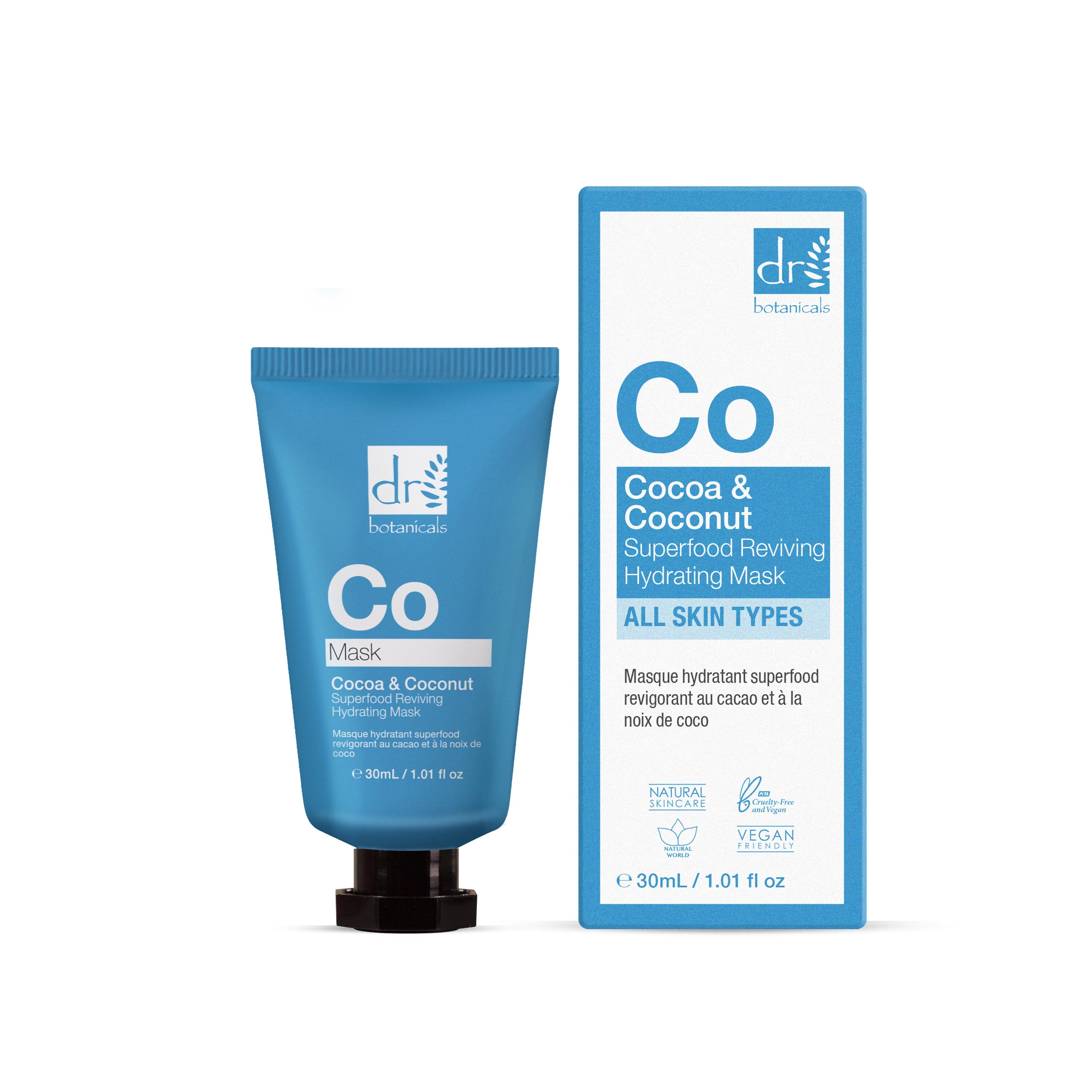 Dr Botanicals Cocoa & Coconut Superfood Reviving Hydrating Mask 30ml