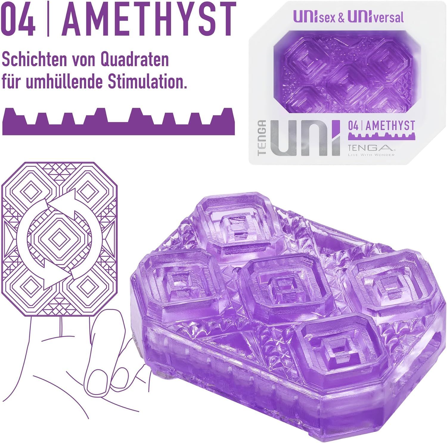 TENGA UNI AMETHYST Unisex Masturbator