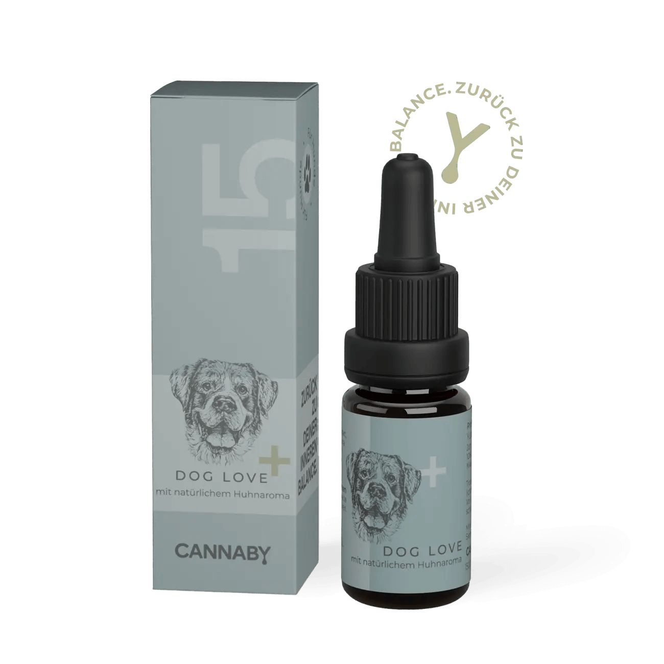 CANNABY CBD Öl für Hunde 15% – mit Huhnaroma, 7,5 mg pro Tropfen, 10 ml