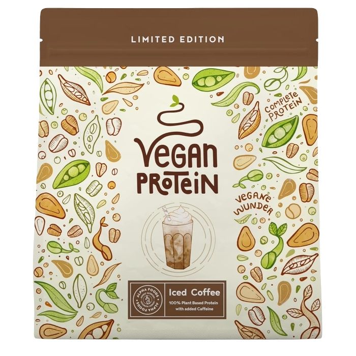 Alpha Foods Vegan Protein Iced Vanilla Cream Coffee Powder 600 g Pulver