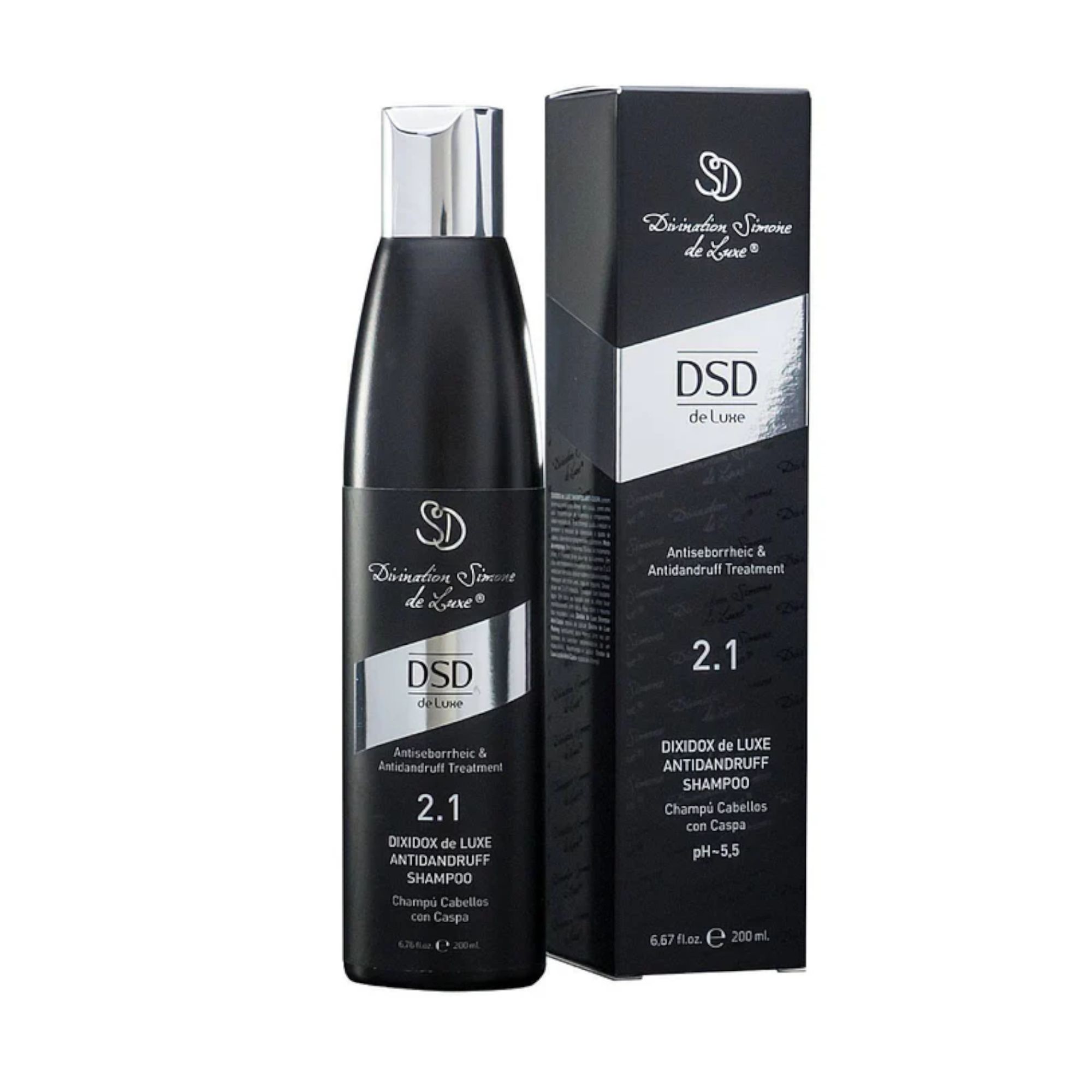 DSD de Luxe 2.1 Anti-Schuppen Shampoo gegen Schuppen, Haarausfall & fettige Kopfhaut
