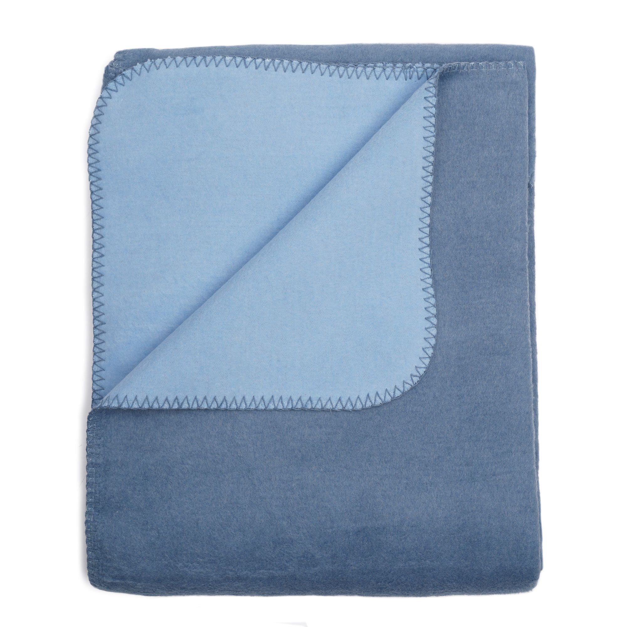 yogabox Yogadecke / Meditationsdecke zweifarbig - 200 x 150 x 1,0 cm - zucchero / lightblue