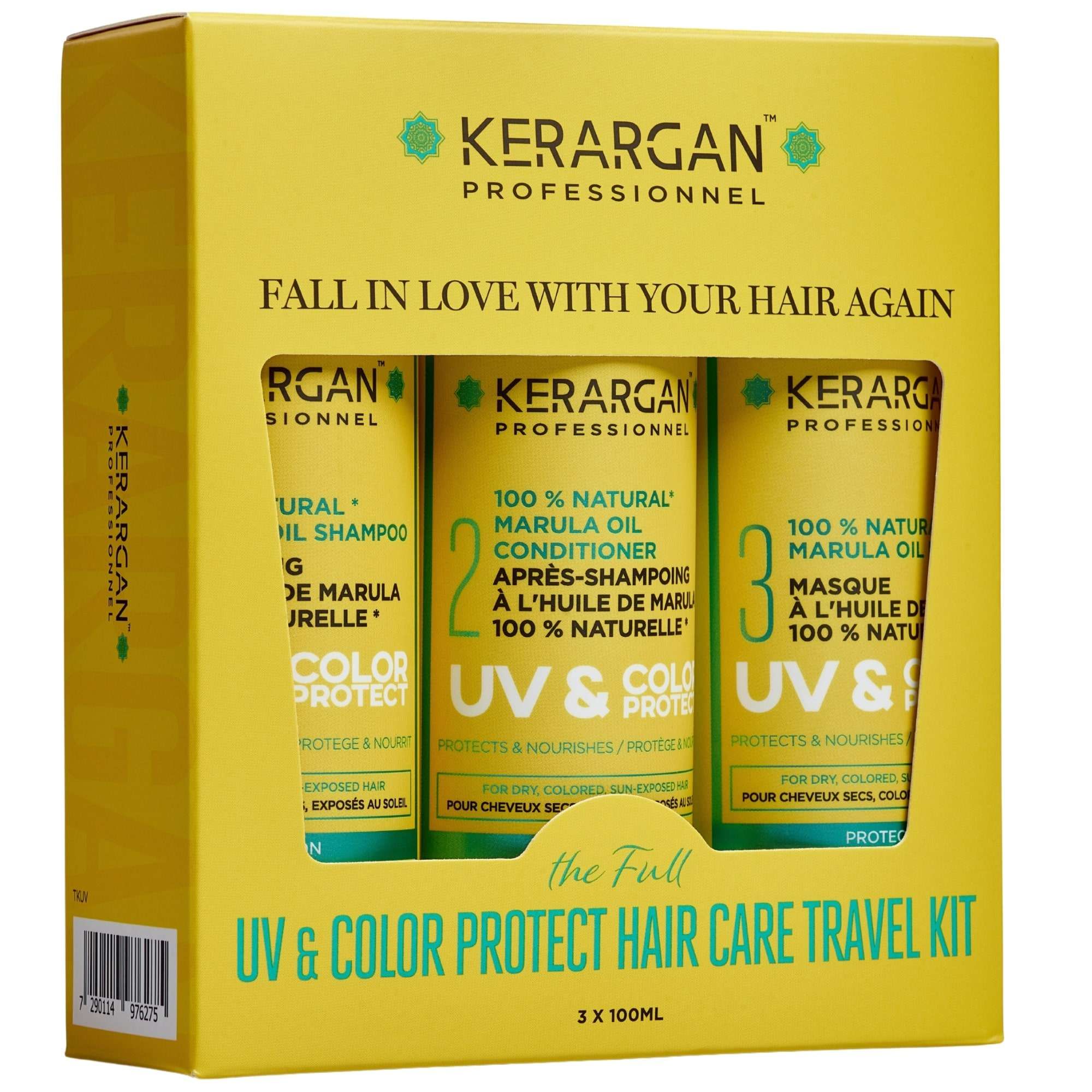 Kerargan - UV- & Farbschutz-Reiseset mit Marulaöl