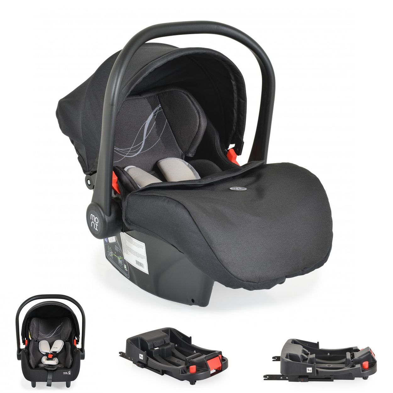 Moni Babyschale Multi Set mit Isofixbasis (40-87 cm) 1 St