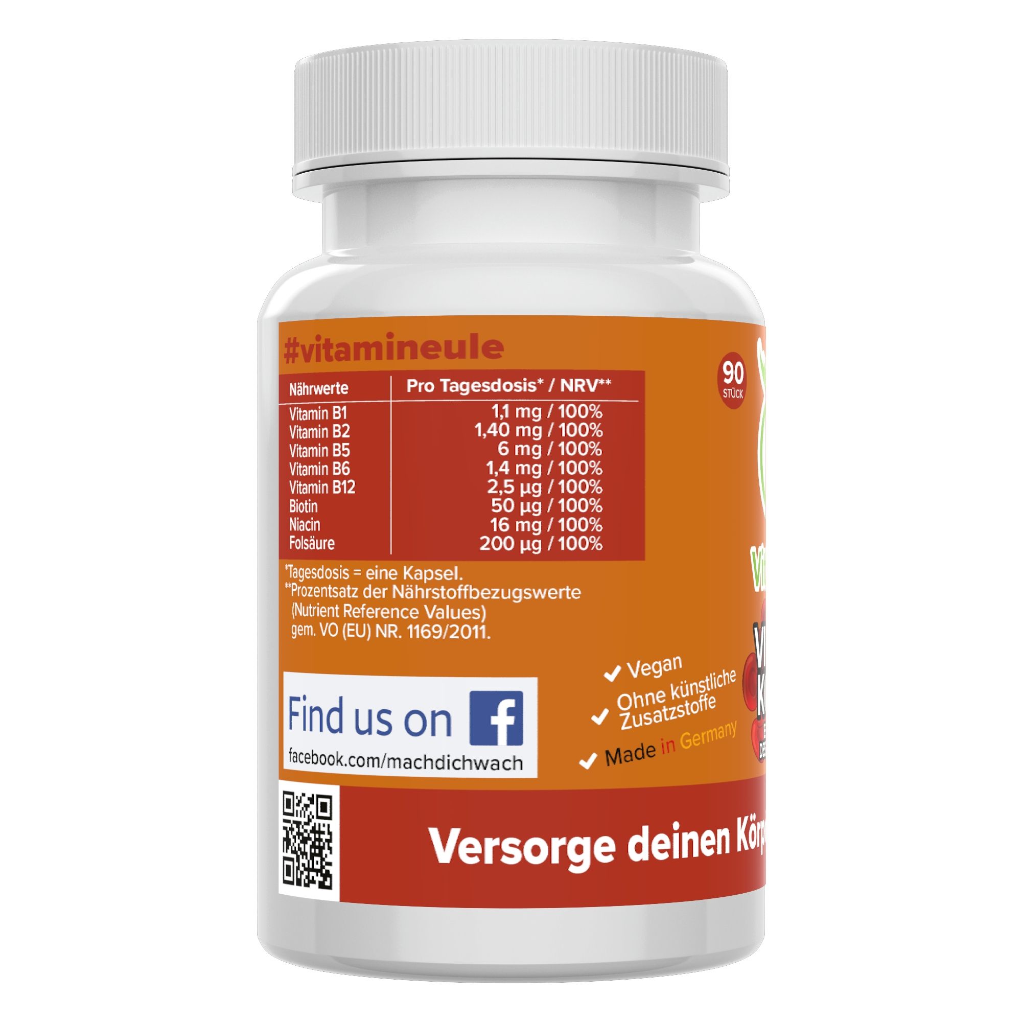 Vitamin B Komplex Kapseln - Vitamineule® 90 St