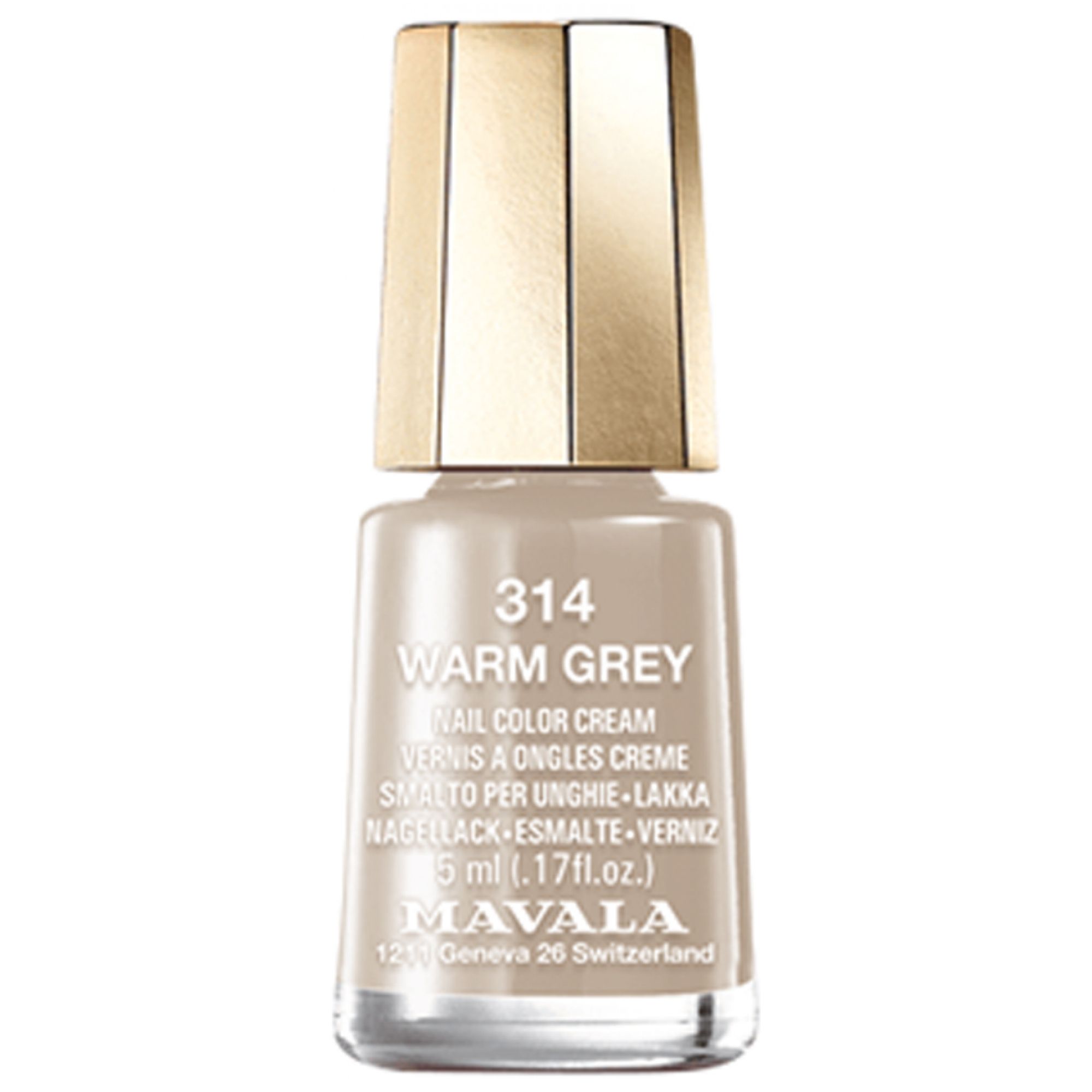 Mavala Mini Color Nagellack Creme 5 ml (Farbe : Grau) 5,5x2,3x2,3 cm