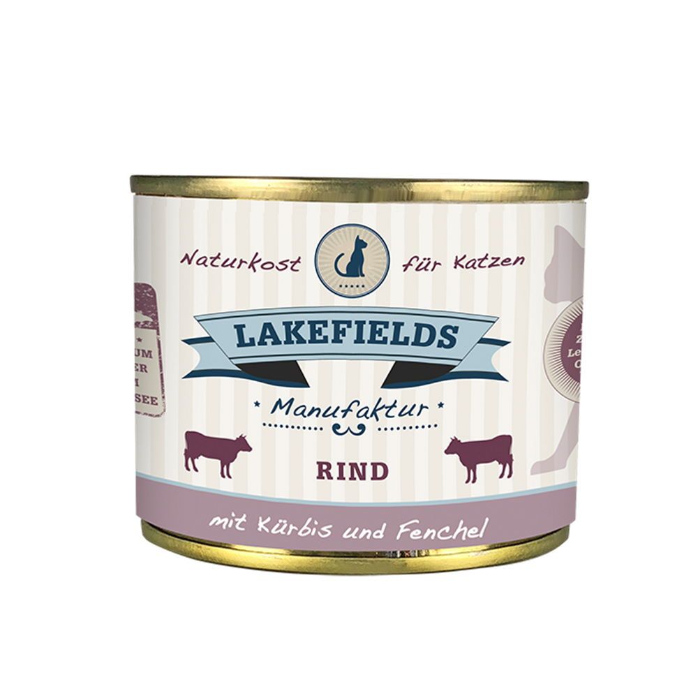 Lakefields - Rind PUR für Katzen 1200 g