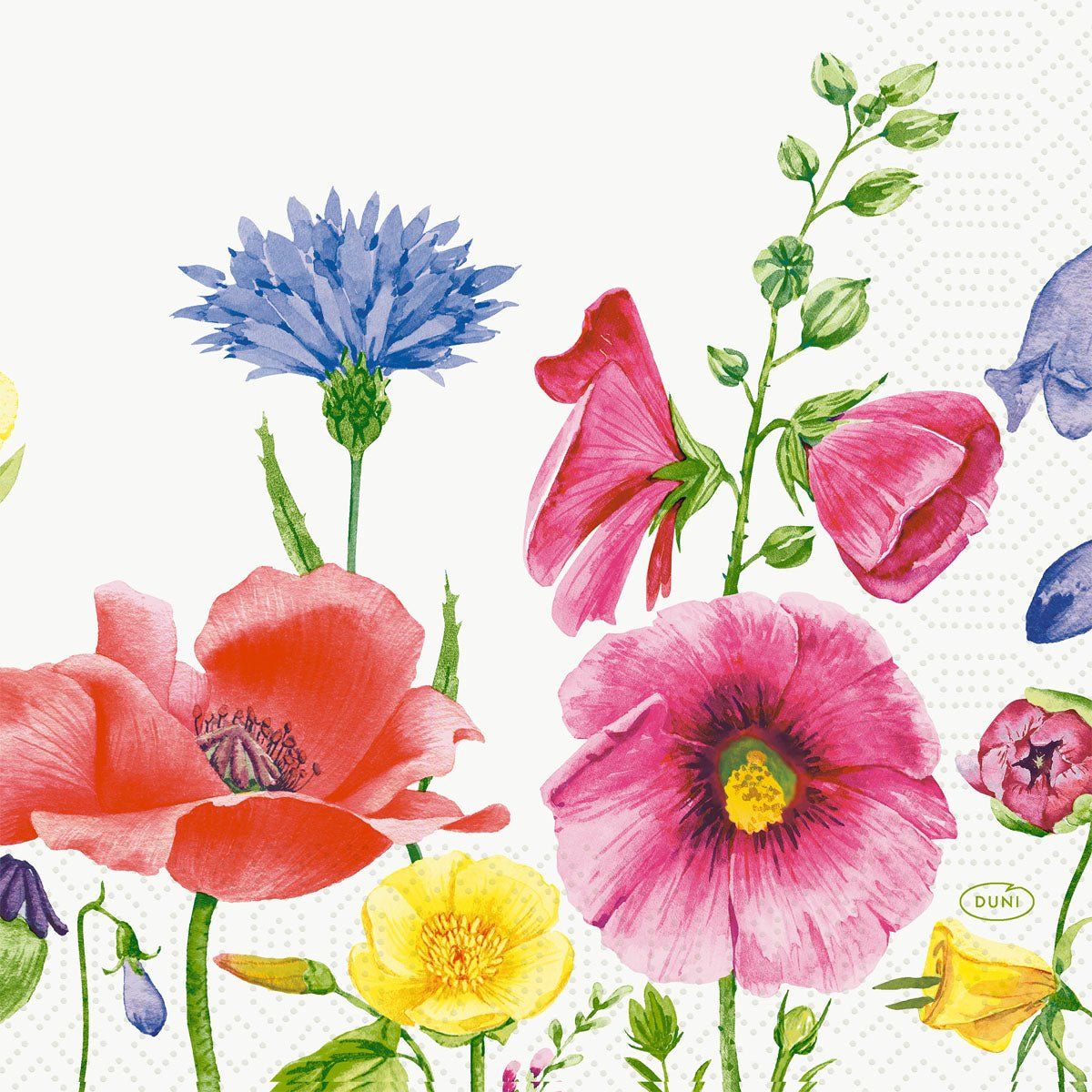 Servietten 33 3-lagig 1/4-Falz Flowy Meadow Papierservietten 250 St Tücher