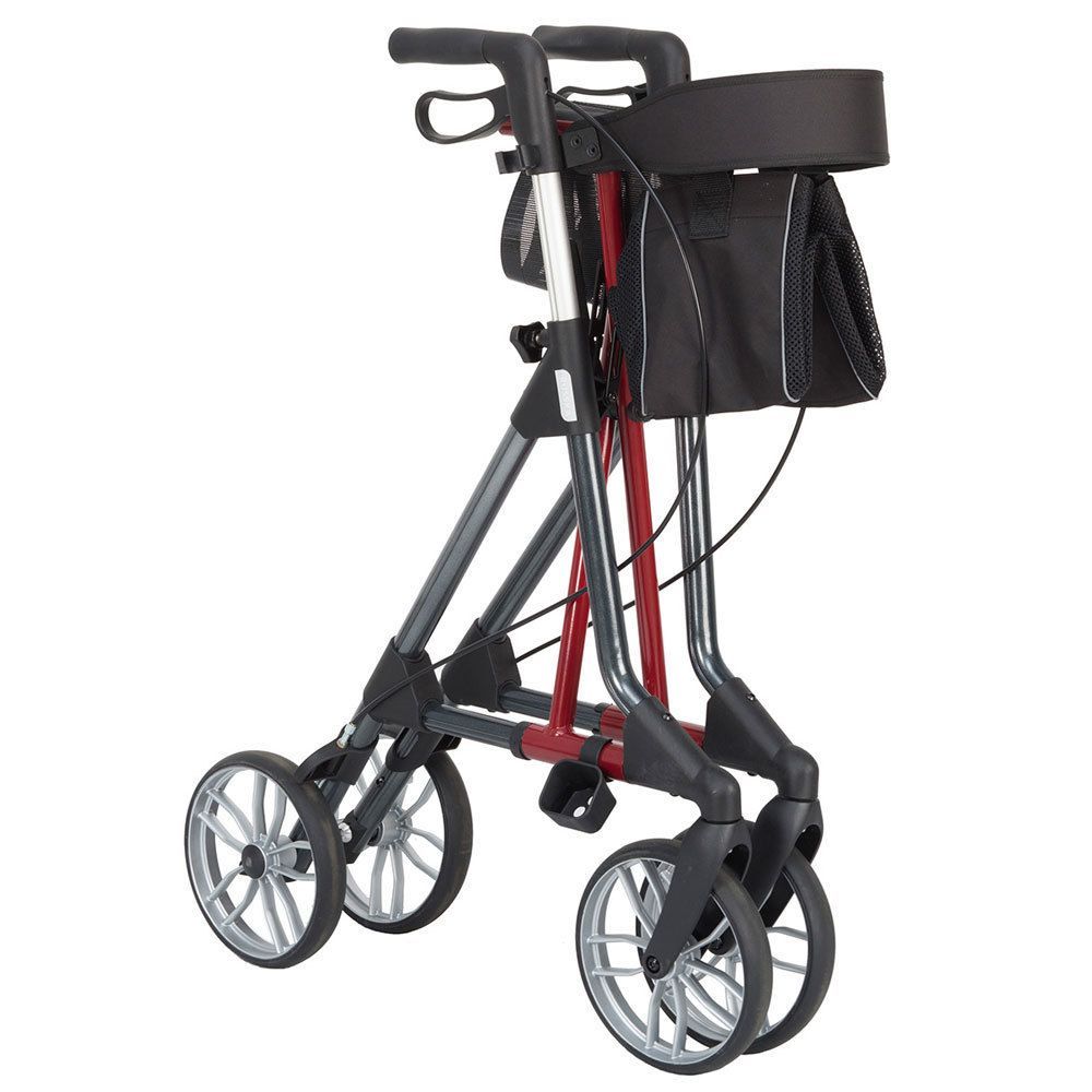 Russka Leichtgewichtrollator Elan classic Sitzhöhe 54cm anthrazit/dunkelrot