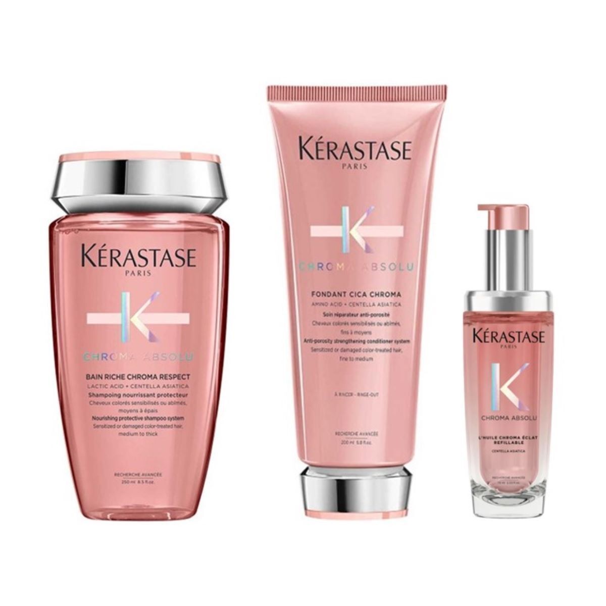 Kérastase Chroma Absolu Riche Set (Bain / Fondant Huile) 525 ml