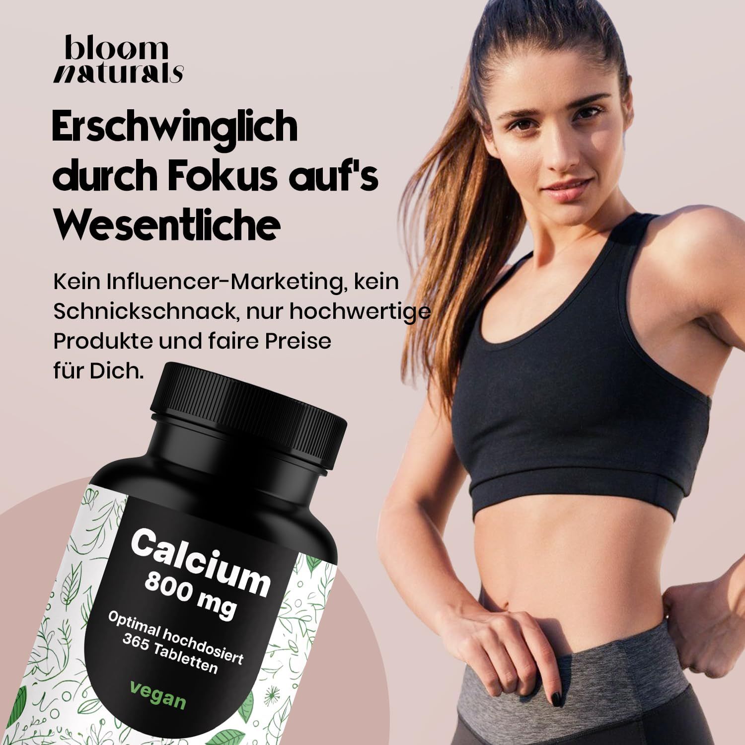 Bloom Naturals Calcium Tabletten