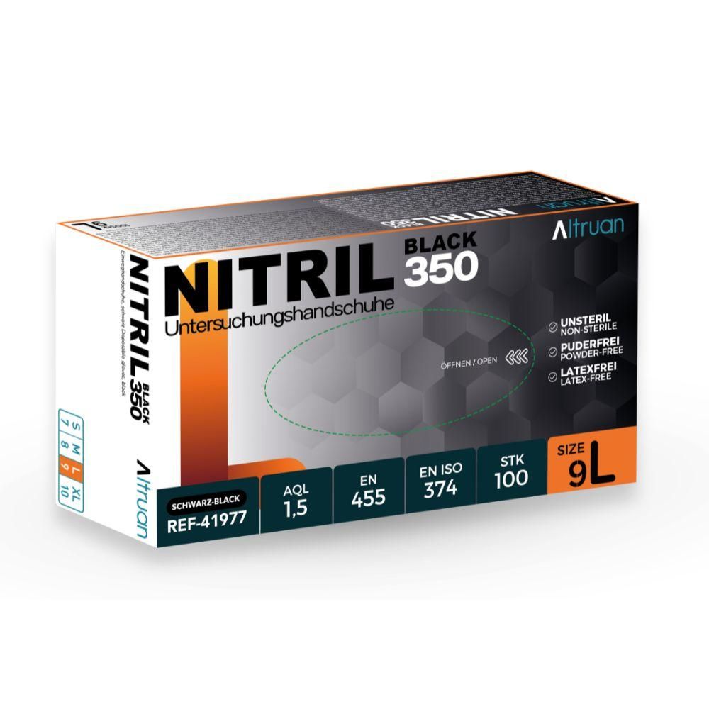 Altruan Nitril 350 Black 1000 St Handschuhe