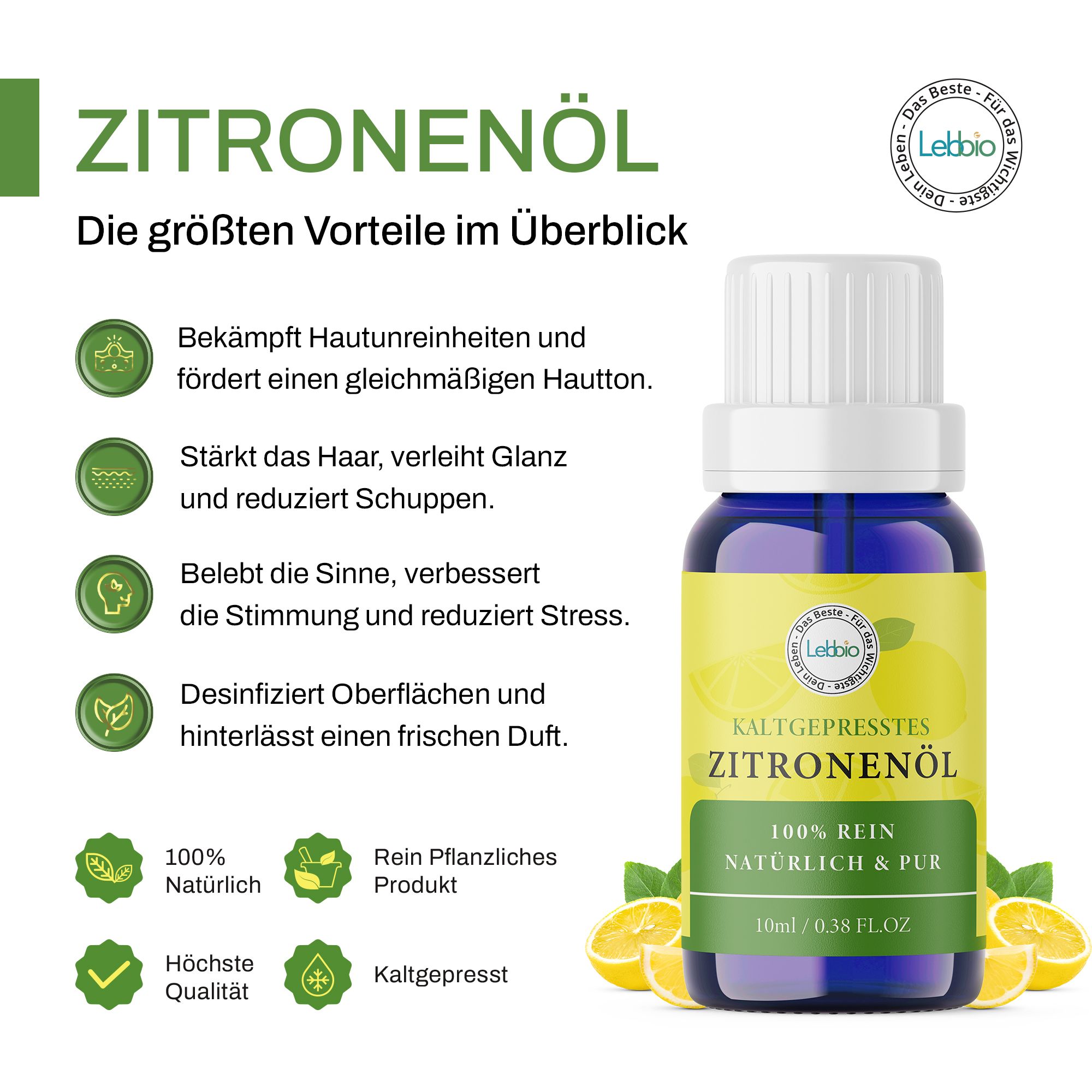 Lebbio Zitronenöl 10ml