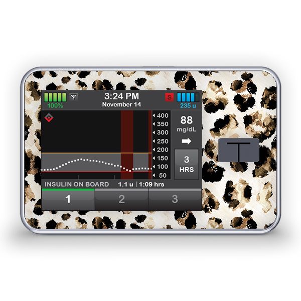 Diasticker® Tandem t:slim X2 Sticker "Cheetah"