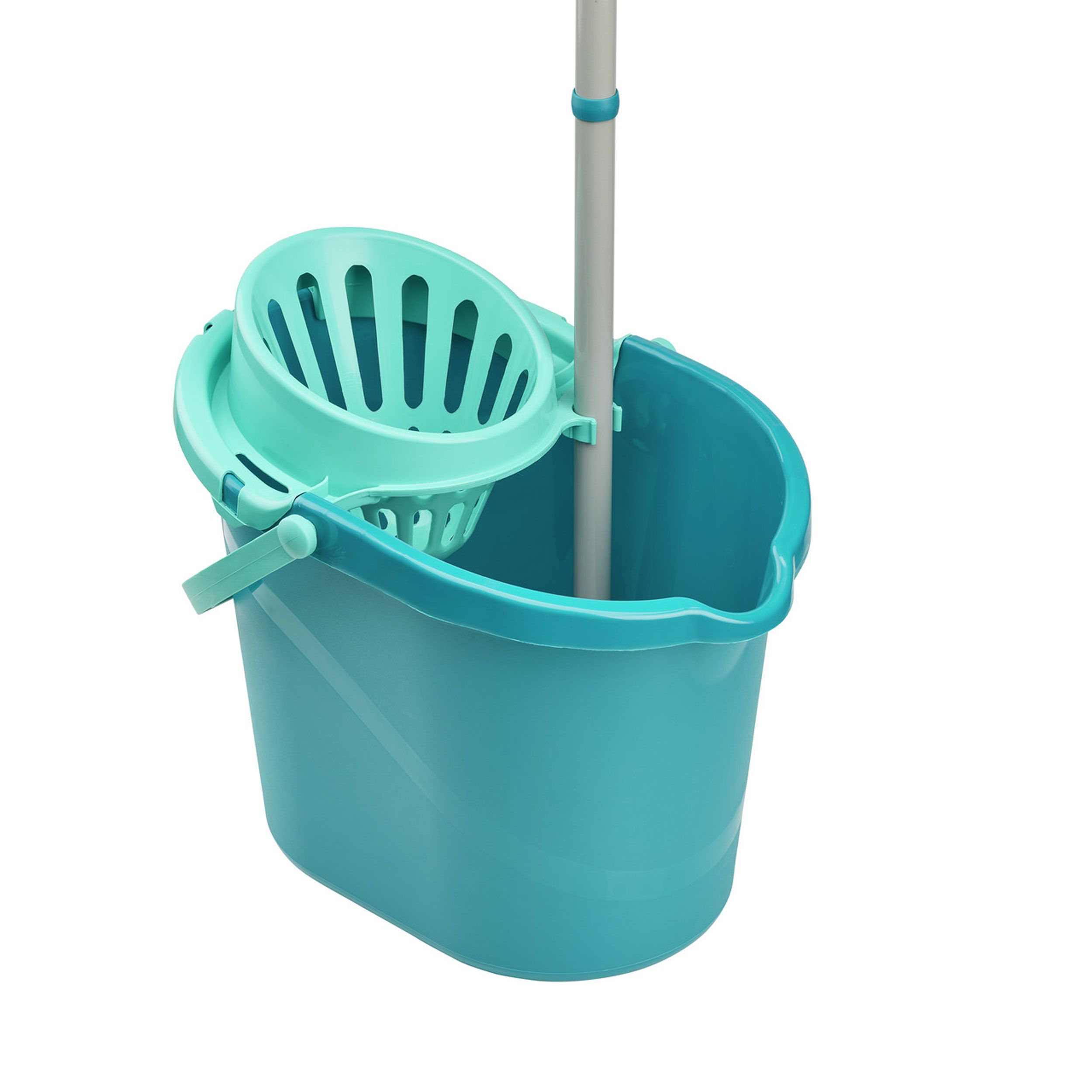 Leifheit Set Power Mop 3in1, Reinigungs-Set, Eimer, 3-in-1-Mopp, Stiel