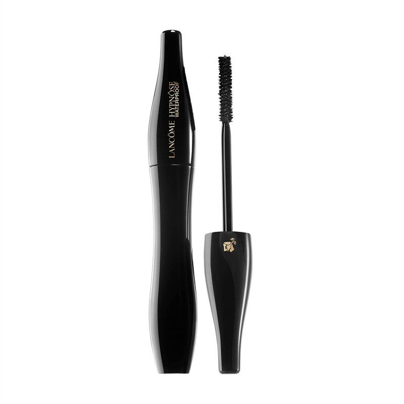 Schwarze Mascara-Tube und Bürste. Aufschrift: Lancôme Hypnôse Waterproof.