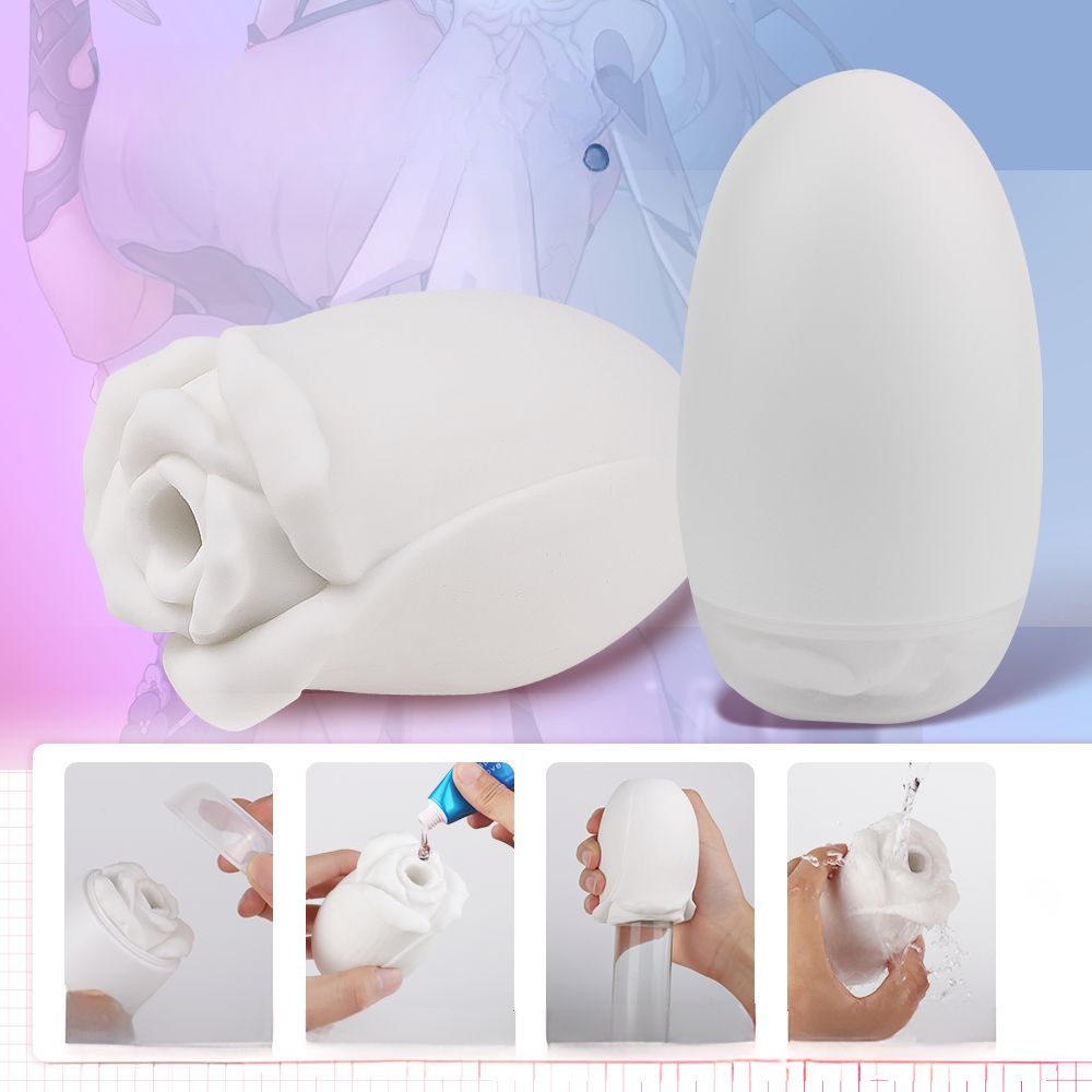 Pleasure Place - Rosenförmiger Masturbator für Männer aus weichem Silikon