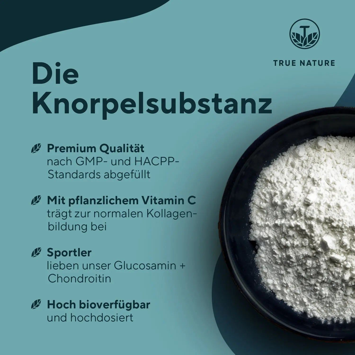 TRUE NATURE® Glucosamin & Chondroitin Kapseln mit Vitamin C