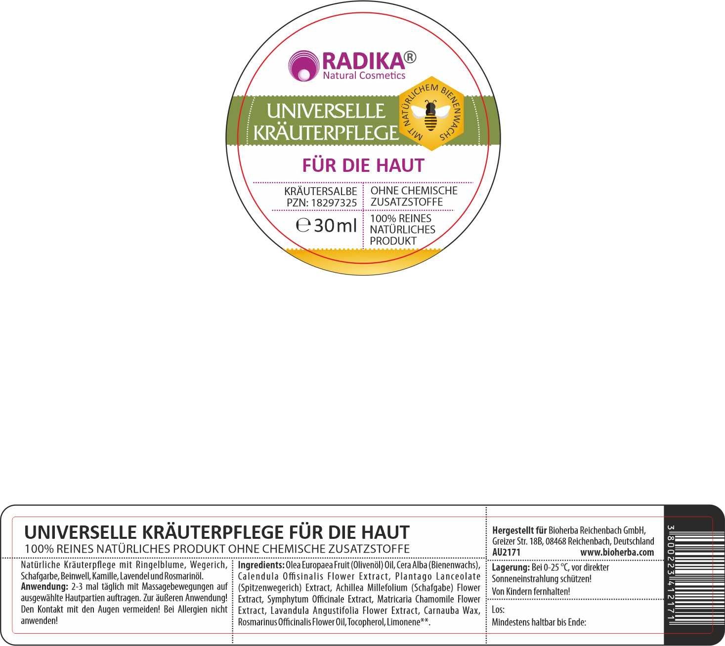 Bioherba Universelle Kräuterpflege für die Haut