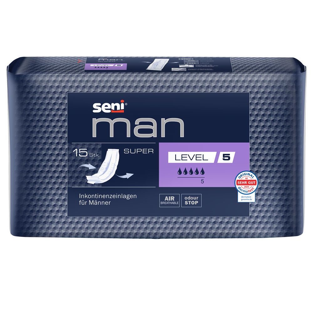 Seni Man Super Level 5 Inkontinenzeinlagen (1x15 Stk.) 1 St