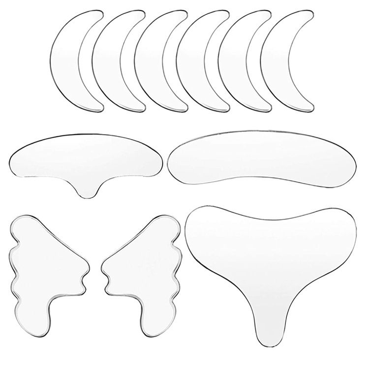 COOL-i Silikonpads Set  für Gesicht, Hals & Brust, wiederverwendbare Kosmetikpads