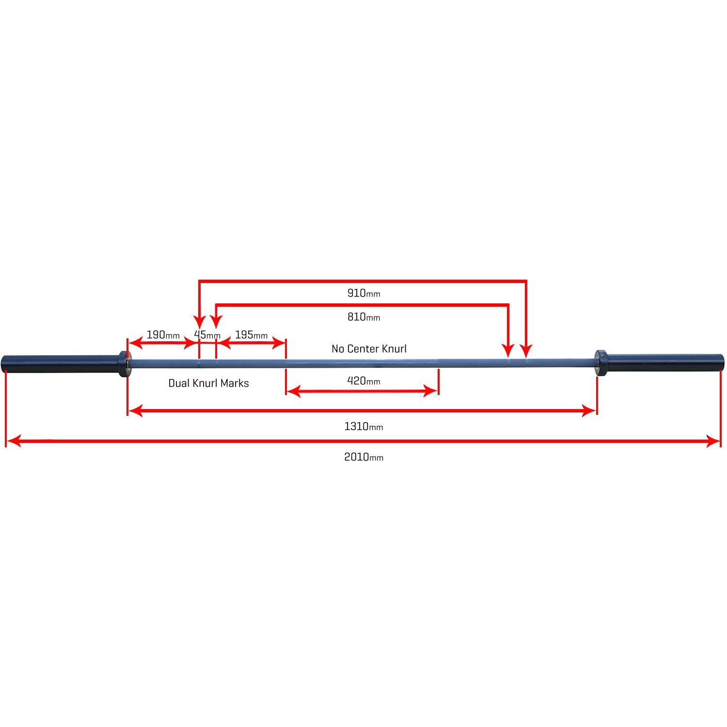 Sporttrend24 Olympia Langhantelstange OBPCWC