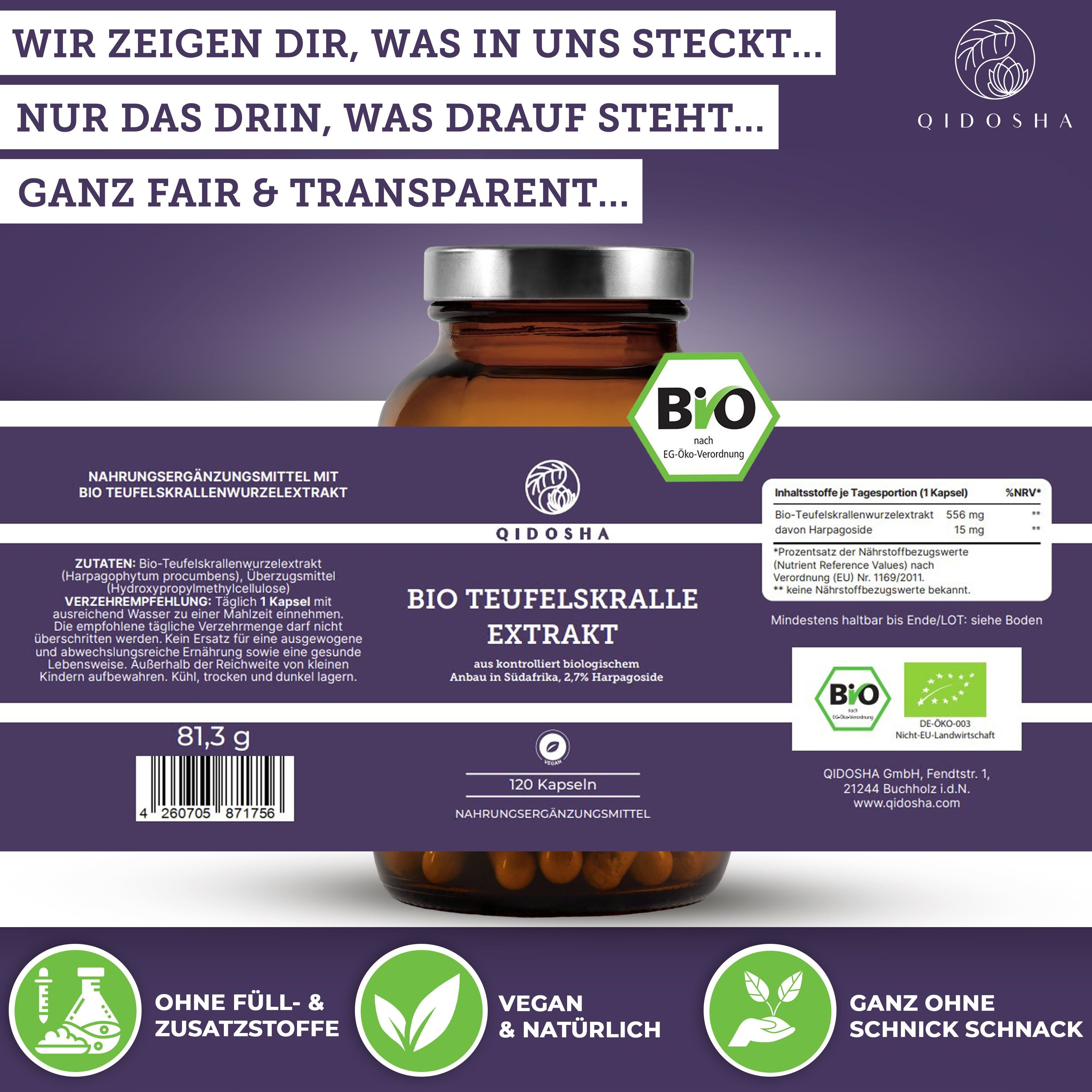 QIDOSHA Bio Teufelskralle Extrakt