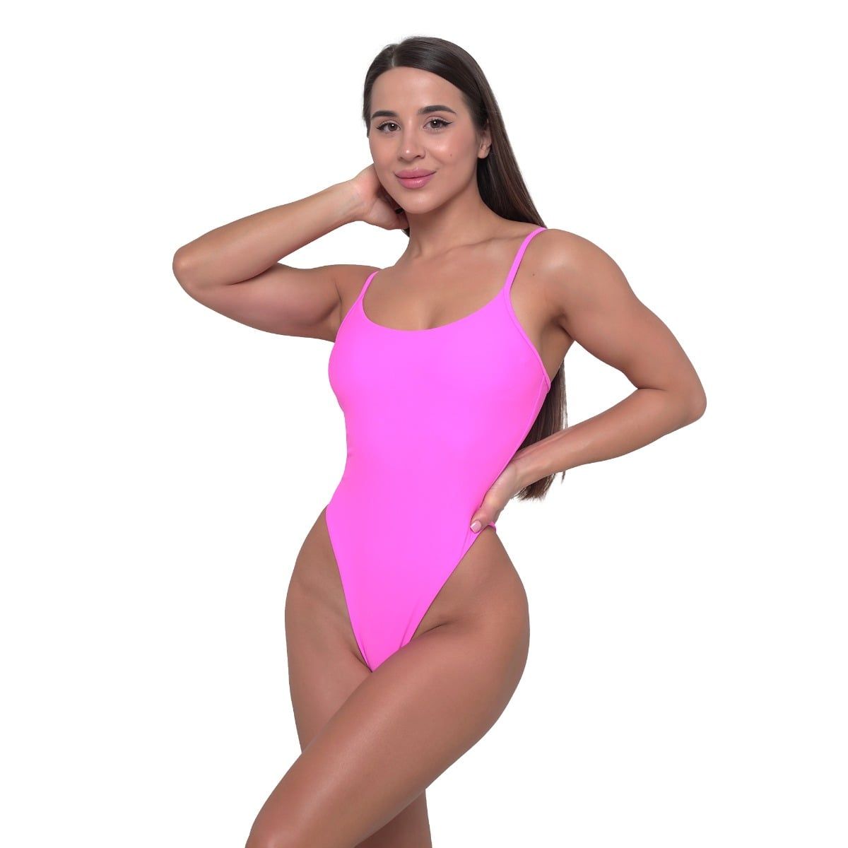 GymBeam Badeanzug Damen ARUBA mit verstellbaren Trägern Pink