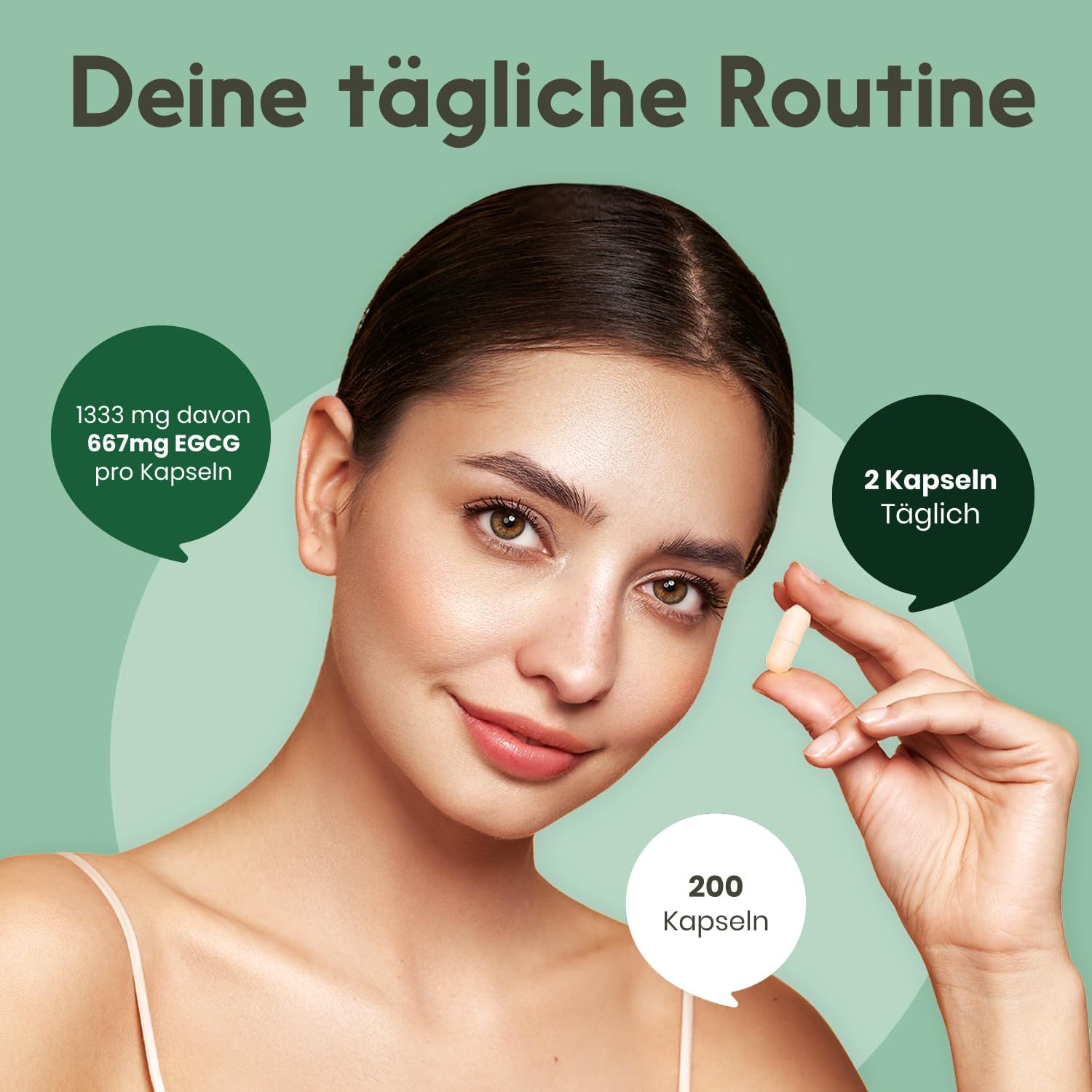 Bloom Naturals Grüntee Extrakt Kapseln