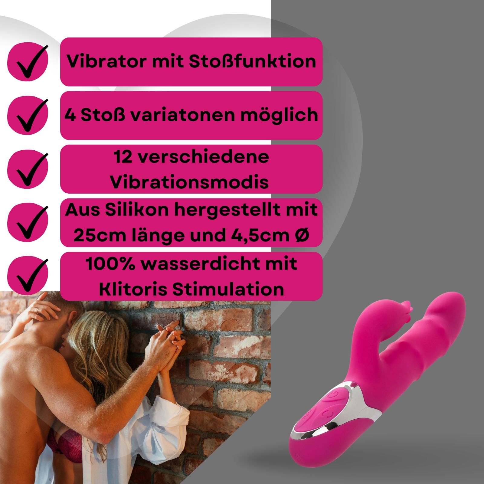 Lovelyness - Stoß Vibrator Enchanted Embrace 1 St