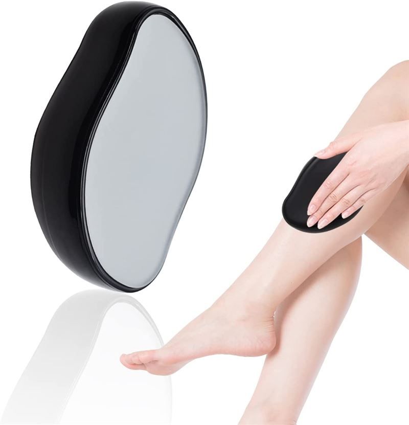 UNIQ Crystal Hair Eraser - Epilierer mit Kristall für schmerzlose Haarentfernung - Schwarz