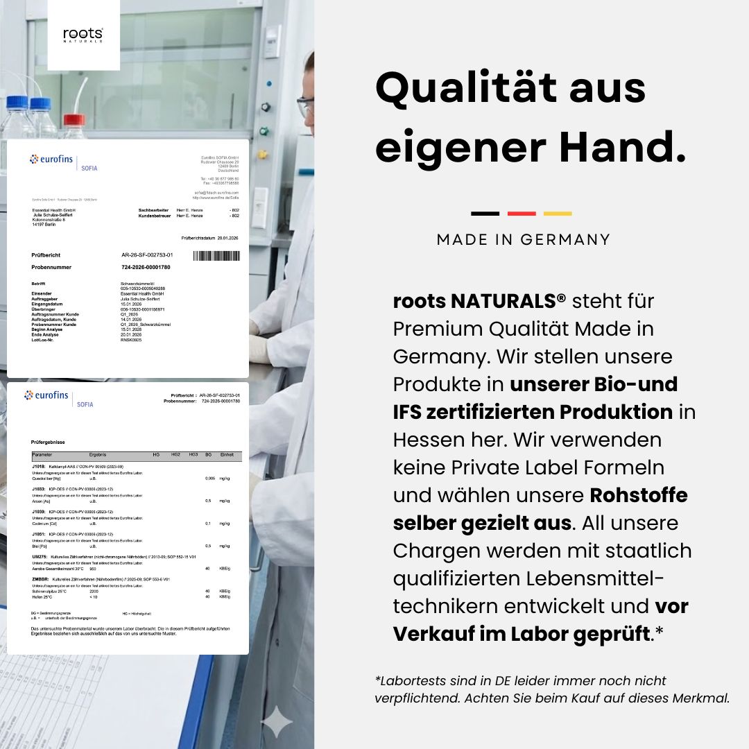 roots Naturals® Schwarzkümmelöl Kapseln