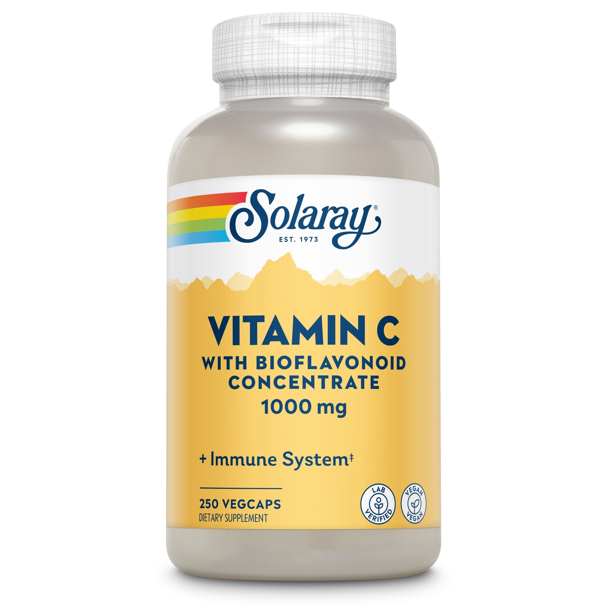 Solaray Vitamin C 1000 mit Hagebutte, Acerola & Bioflavonoid