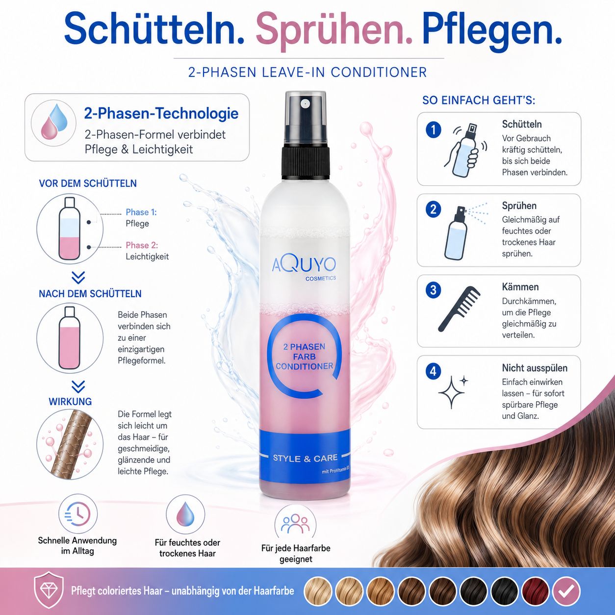 Style & Care 2-Phasen Farb-Conditioner für beanspruchtes und gefärbtes Haar