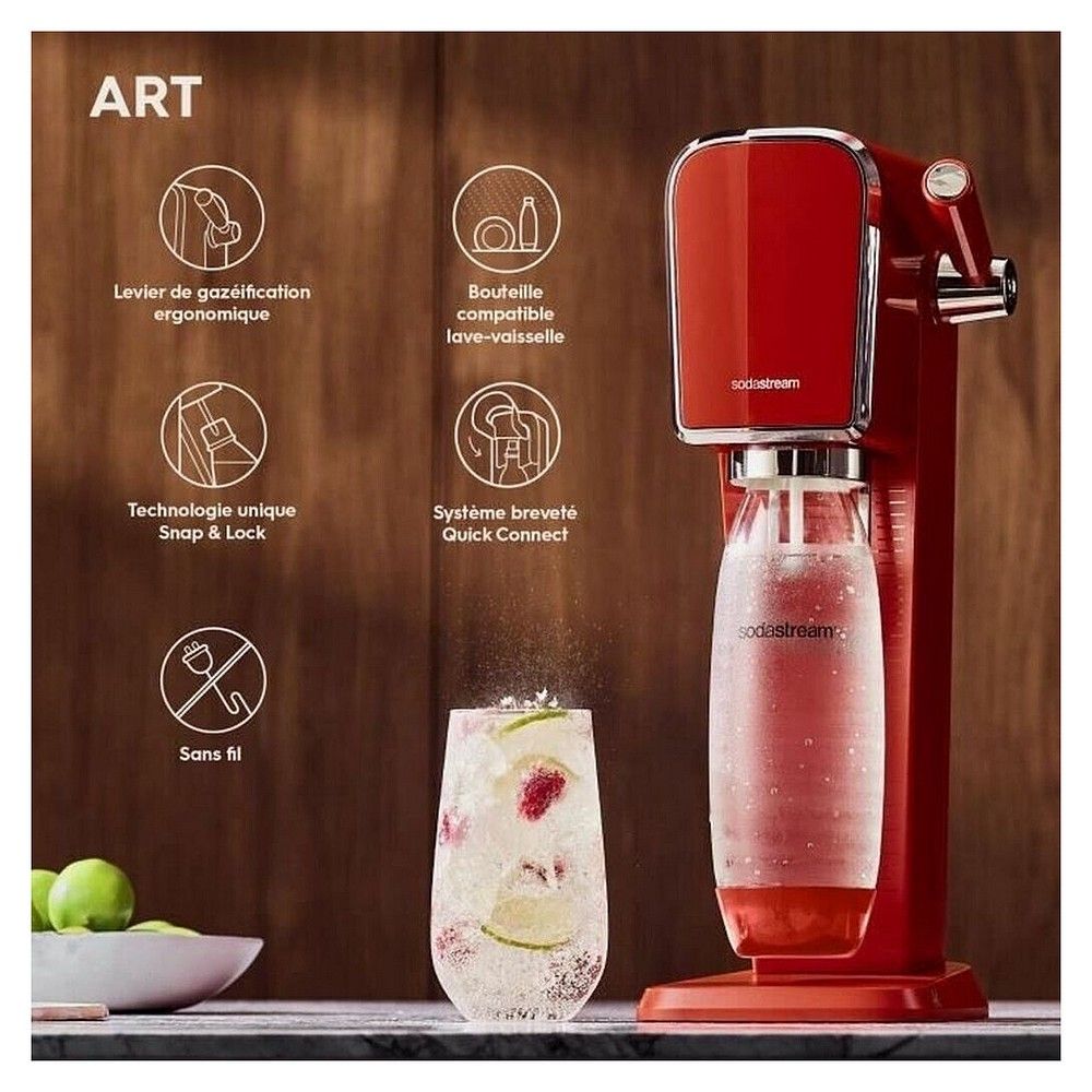 SodaStream Art Wassersprudler, Rot/Mandarine