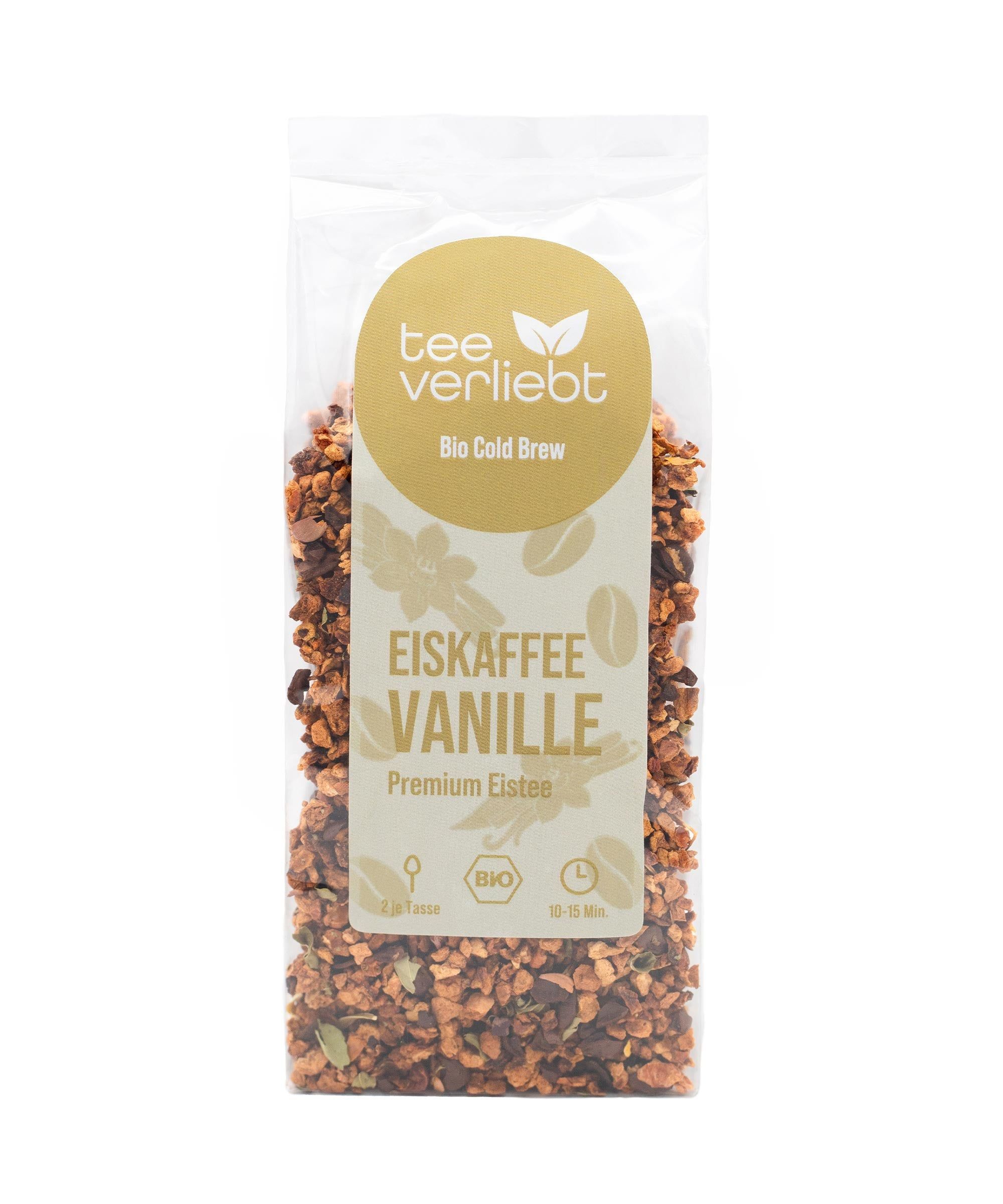 teeverliebt – Eiskaffee Vanille Bio Cold Brew | Premium Bio Eistee