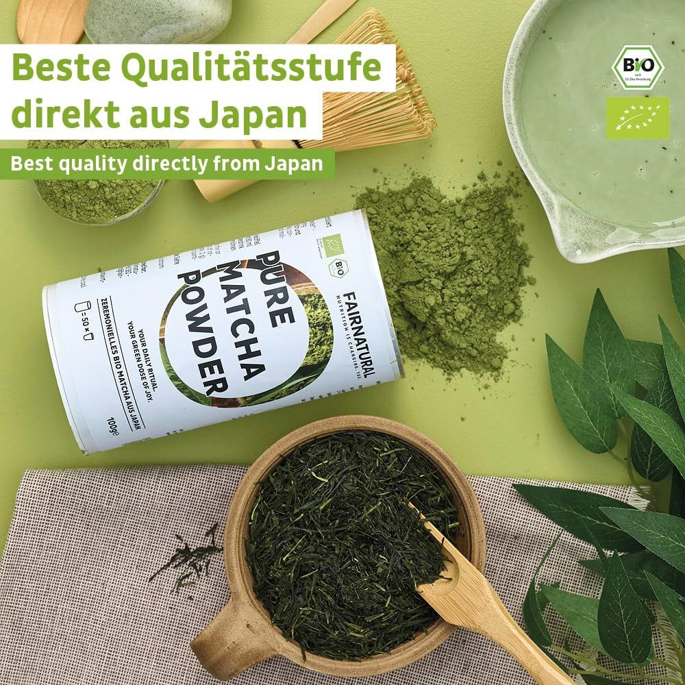 FAIRNATURAL Zeremonielles Bio Matcha Pulver aus Japan