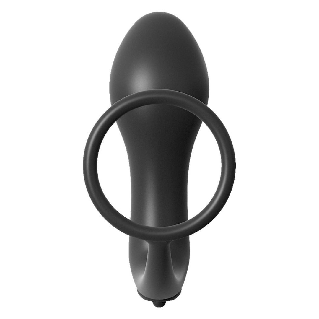 Penisring „Vibrating Plug“ mit batteriebetriebenem Vibro-Analplug| Vibration| analfantasy collection